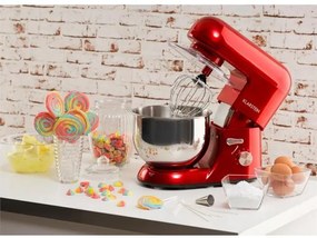 Klarstein Bella Rossa, červený, kuchynský robot, 1200 W, 1,6 PS, 5 litrov
