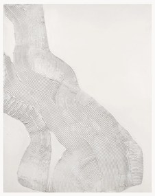 Ručne maľované plátno White Sculpture 1