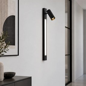 Jackle Smart Wall Spot: Black, Tiltable, Wi-Fi GU10 Included