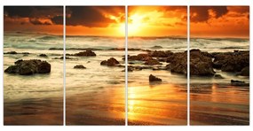 Západ slnka na mori - obraz