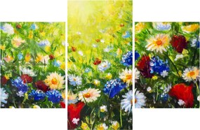 Obraz divokých kvetov (90x60 cm)