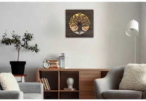 Svietiace hodiny na stenu Strom