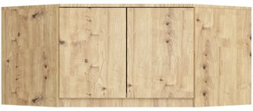 Nadstavec na rohovú šatníkovú skriňu CLP 100 cm dub artisan