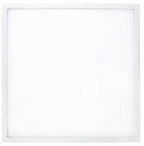 McLED Prisadené LED osvetlenie VANDA S30, 30W, teplá biela, 30x30cm, hranaté, biele