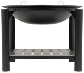 Prenosné ohnisko na drevo s roštom 48 cm