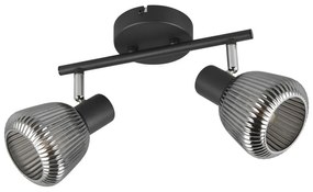 Čierne bodové svietidlo ø 10 cm Tarifa – Trio