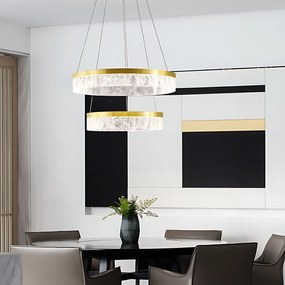 Toolight Toolight, LED závesné osvetlenie 60cm, 60W, 3000K, LHJ049-CP2, zlatá, OSW-60028