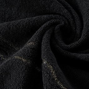 BAVLNENÝ UTERÁK KARIN 50X90 CM ČIERNA