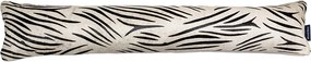 Kožený dlhý vankúš z hovädzej kože Cow zebra - 90*20*10cm