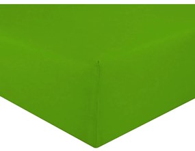 Posteľná plachta jersey zelená kiwi TiaHome - 200x200cm
