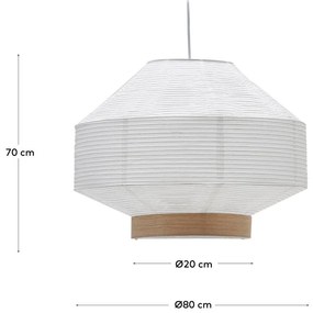 Biele tienidlo ø 80 cm Hila – Kave Home