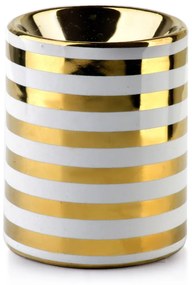 Aróma lampa BOE 8 cm zlatá/biela