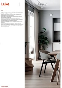 Redo 01-3197 - Luster na lanku LUKE 3xE27/42W/230V pr. 46 cm čierna