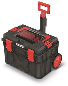 Kufor s kolieskami A, 40 cm, organizér II, čierna