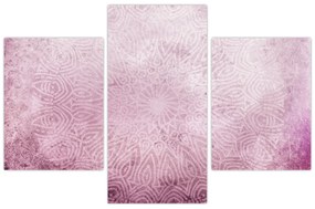Obraz - Mandala v ružovej stene (90x60 cm)
