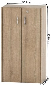 Skrinka so zámkom TEMPO ASISTENT 034, dub sonoma