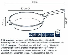 Kela Panvica VITANA, liaty hliník, sivá, 32 cm