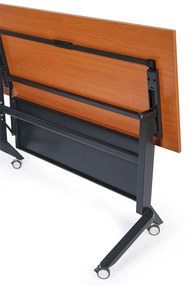 Mobilný stôl PRIMO MOVE, 140x60 cm, čierna podnož, dub prírodný