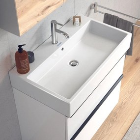 DURAVIT Vero Air umývadlo do nábytku s otvorom, s prepadom, 800 x 470 mm, biela, 2350800000