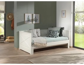 Biela detská vysúvacia posteľ Vipack Pino, 90/180 x 200 cm