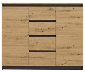 Komoda 2D4S Antracit/Artisan