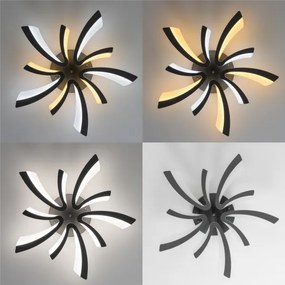 Brilagi - LED Stmievateľný prisadený luster TWIST LED/55W/230V 3000-6500K antracit + DO