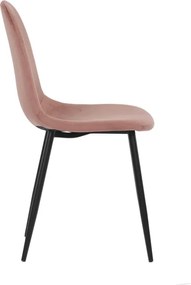 Jedálenská stolička zamatová, ružová CT-971 PINK4