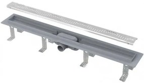 Sprchový žľab Alca 85 cm plast šedá mat drops APZ8-850M