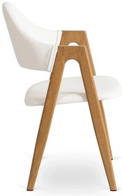 PROXIMA.store - Čalúnená jedálenska stolička WILLY FARBA: biela