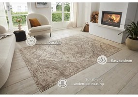 Béžový/krémový koberec 200x280 cm Terrain Designer Sand – Hanse Home