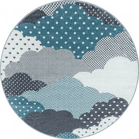 Ayyildiz koberce Detský kusový koberec Bambi 820 blue kruh - 160x160 (priemer) kruh cm