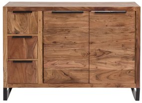 furniture-nabytek.cz - Masivní umyvadlo Sydney light I z akáciového dřeva, lakované, hnědé – 105×45×74 cm