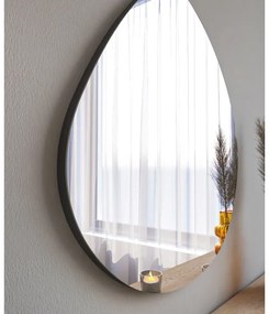 Nástenné zrkadlo BESSO 60x60 cm čierna