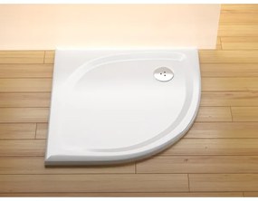 Ravak XA237711010 - Štvrťkruhová sprchová vanička ELIPSO 90x90 cm biela