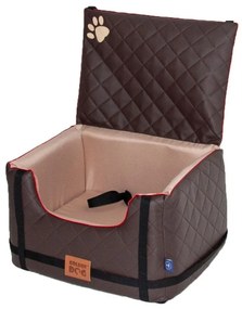 Golden Dog Autosedačka Lux pre psa M 33 x 52 x 44 cm – hnedá