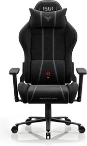 Látková herná stolička čierna Diablo X-One 2.0 Burned Black Normal
