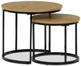 Autronic BONTEC Odkladací stolík 53x53x46cm, mdf, divoký dub, CT-G1145 OAK Farba: Hnedá