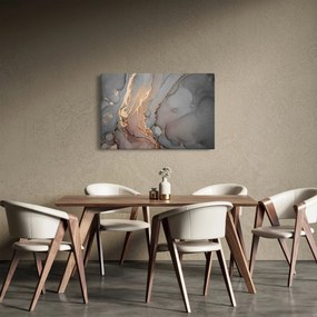 Obrázok - Šedo-zlatý mramor (90x60 cm)