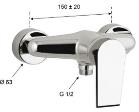 Sapho - Sprchová batéria KAI matná čierna