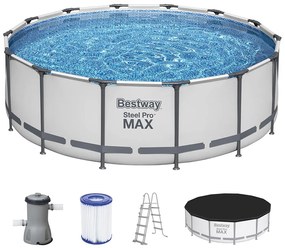 BESTWAY Steel Pro Max Bazén 427 x 122 cm, kartušová filtrácia 5612X