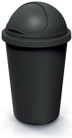 Odpadkový koš COMPACTO ROLL 50 L černý