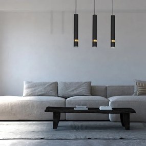 Závesné svietidlo na lanku JOKER 3xGU10/25W/230V čierno-zlaté