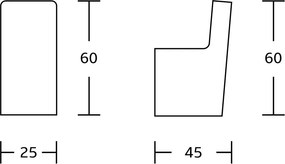 Mexen Adox, držiak na uterák, 1-háčik, chrómová, 7018235-00