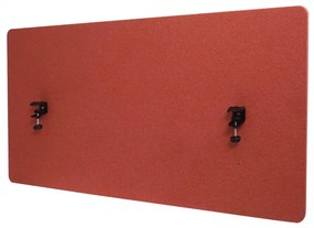 Akustický panel na stôl HWC-G75 - dvojstenná látka/textil - 60x120 - hnedá