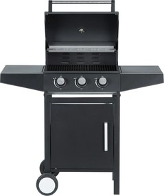 CH Záhradný plynový gril s 3 horákmi 8,1 kW - čierna