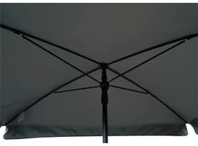 Slnečník so stredovou tyčou Soluna Cannes 140 x 210 cm tmavosivý