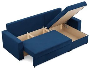 Rohová rozkladacia sedačka NEO Kronos granátový