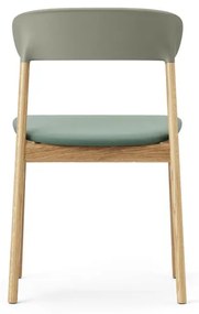 Stolička Herit Chair Synergy – pastelová zelená/dub