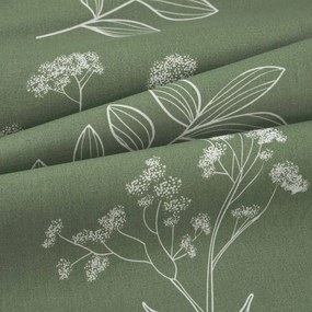 Goldea prestieranie na stôl 100% bavlnené plátno - bylinkové lístky - sada 2ks 30 x 40 cm