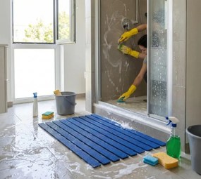 Kúpeľňová predložka modrá